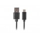 Lanberg cable USB 0,5 m 2.0 USB C USB A Negro ca-usbo-20cu-0005-bk